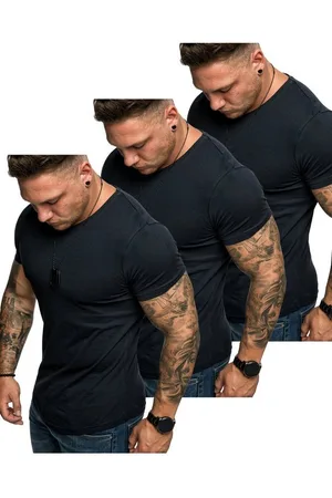 amaci T-Shirt 3. TACOMA 3er-Pack T-Shirts (3er-Pack) Herren Basic Oversize T-Shirt mit Rundhalsausschnitt - Verkäufer: