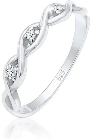 Elli DIAMONDS Verlobungsring Knoten Unendlich Diamant (0.045 ct) 925 Silber - Verkäufer: JULIE & GRACE GmbH