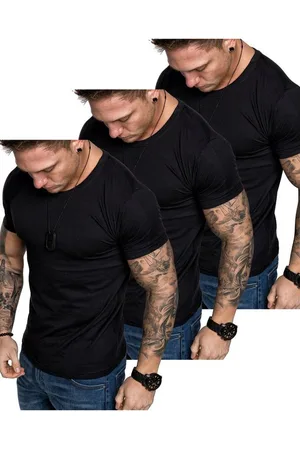 amaci T-Shirt 3. LANCASTER 3er-Pack T-Shirts (3er-Pack) Herren Basic Oversize T-Shirt mit Rundhalsausschnitt - Verkäufer: