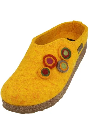 Haflinger Grizzly Kanon Filzclog aus reinem Wollfilz Unisex Hausschuh - Verkäufer: Natural Slipper