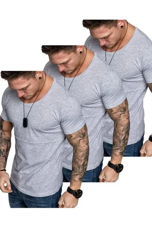 amaci T-Shirt 3. LANCASTER 3er-Pack T-Shirts (3er-Pack) Herren Basic Oversize T-Shirt mit Rundhalsausschnitt - Verkäufer:
