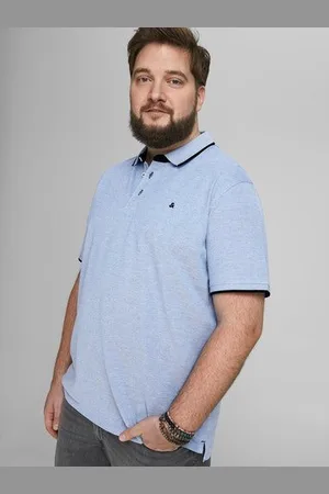 JACK & JONES Poloshirt JJEPAULOS POLO SS NOOS PLS mit Logo Stickerei