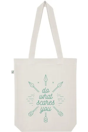 Youth Designz Tragetasche "Do What Scares You" Jutebeutel Tasche Lange Henkel, mit trendigem Print - Verkäufer: EmDa Trading GmbH