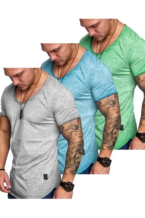 amaci T-Shirt 3. SAN FRANCISCO T-Shirts 3er-Pack (3er-Pack) Herren Basic Oversize T-Shirt mit V-Ausschnitt - Verkäufer:
