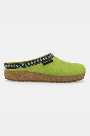 Haflinger Grizzly Franzl Filzclog aus reinem Wollfilz Hausschuh - Verkäufer: Natural Slipper