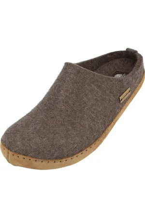 Haflinger Emils Toffel Filzpantoffel Hausschuh mit Ledersohle Unisex Hausschuh - Verkäufer: Natural Slipper