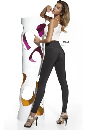 Basbleu Leggings Leggings Leggins Hose lang hoher Bund Taille 200den Emily PUSH-UP - Verkäufer: YESET Shop