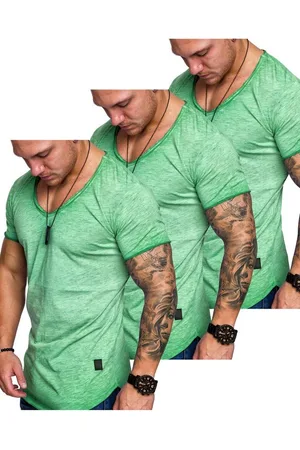 amaci T-Shirt 3. SAN FRANCISCO T-Shirts 3er-Pack (3er-Pack) Herren Basic Oversize T-Shirt mit V-Ausschnitt - Verkäufer: