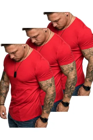 amaci T-Shirt 3. TACOMA 3er-Pack T-Shirts (3er-Pack) Herren Basic Oversize T-Shirt mit Rundhalsausschnitt - Verkäufer: