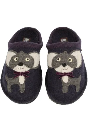 Haflinger Flair Chihuahua Pantoffeln aus gewalkter Wolle Hundemotiv Unisex Hausschuh - Verkäufer: Natural Slipper