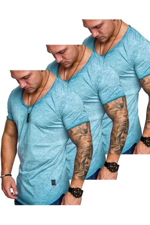 amaci T-Shirt 3. SAN FRANCISCO T-Shirts 3er-Pack (3er-Pack) Herren Basic Oversize T-Shirt mit V-Ausschnitt - Verkäufer: