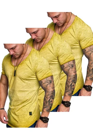 amaci T-Shirt 3. SAN FRANCISCO T-Shirts 3er-Pack (3er-Pack) Herren Basic Oversize T-Shirt mit V-Ausschnitt - Verkäufer: