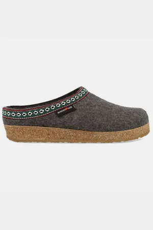Haflinger Grizzly Franzl Filzclog aus reinem Wollfilz Hausschuh - Verkäufer: Natural Slipper