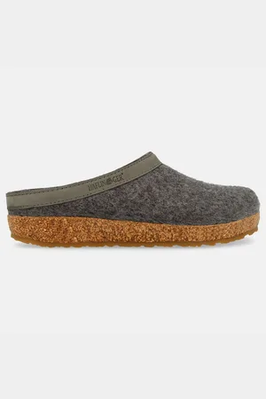 Haflinger Grizzly Torben Filzclog aus reinem Wollfilz Unisex Hausschuh - Verkäufer: Natural Slipper
