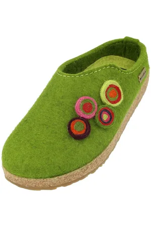 Haflinger Grizzly Kanon Filzclog aus reinem Wollfilz Unisex Hausschuh - Verkäufer: Natural Slipper