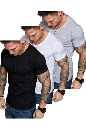 amaci T-Shirt 3. LANCASTER 3er-Pack T-Shirts (3er-Pack) Herren Basic Oversize T-Shirt mit Rundhalsausschnitt - Verkäufer: