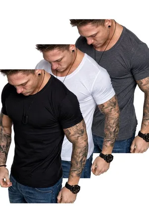 amaci T-Shirt 3. LANCASTER 3er-Pack T-Shirts (3er-Pack) Herren Basic Oversize T-Shirt mit Rundhalsausschnitt - Verkäufer: