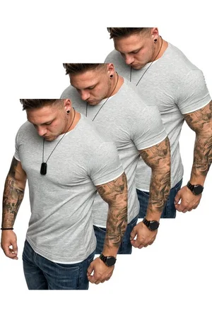 amaci T-Shirt 3. LAKEWOOD 3er-Pack T-Shirts (3er-Pack) Herren Basic Oversize T-Shirt mit Rundhalsausschnitt - Verkäufer: