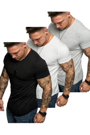 amaci T-Shirt 3. TACOMA 3er-Pack T-Shirts (3er-Pack) Herren Basic Oversize T-Shirt mit Rundhalsausschnitt - Verkäufer: