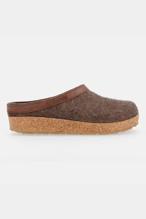 Haflinger Grizzly Torben Filzclog aus reinem Wollfilz Unisex Hausschuh - Verkäufer: Natural Slipper