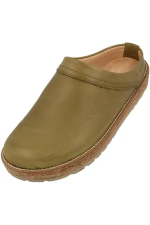 Haflinger Travel Classic Eleganter Clog aus Leder mit Korkfußbett und Gummisohle Hausschuh - Verkäufer: Natural Slipper