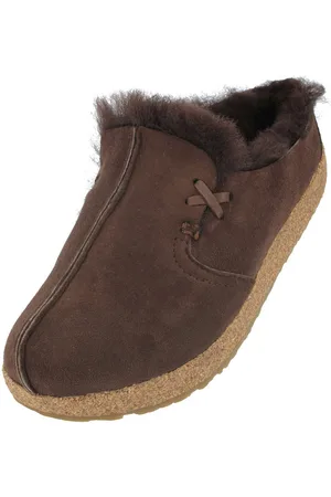 Haflinger Saskatchewan Lammfell Leder Hausschuhe Unisex Hausschuh - Verkäufer: Natural Slipper