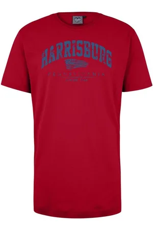 Ahorn T-Shirt HARRISBURG_ATLANTIC BLUE mit modischem Frontprint