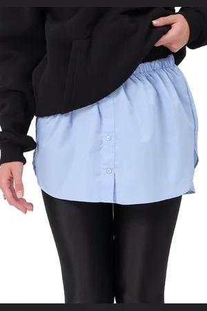 Blackrock Unterrock Damen Blusenrock Saum Verlängerung (1-tlg) mit Elastikbund, in Unifarbe mini Rock - Verkäufer: BR-Commerce