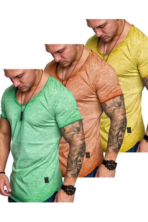 amaci T-Shirt 3. SAN FRANCISCO T-Shirts 3er-Pack (3er-Pack) Herren Basic Oversize T-Shirt mit V-Ausschnitt - Verkäufer: