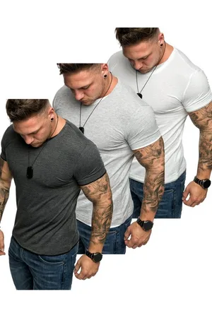 amaci T-Shirt 3. LAKEWOOD 3er-Pack T-Shirts (3er-Pack) Herren Basic Oversize T-Shirt mit Rundhalsausschnitt - Verkäufer: