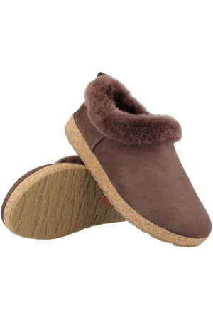 Haflinger Iceland Lammfell Leder Hausschuh Unisex Hausschuh - Verkäufer: Natural Slipper