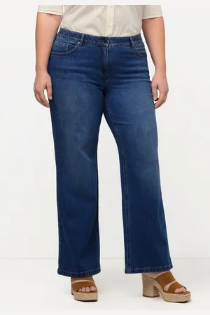 Ulla Popken Regular-fit-Jeans Marlenejeans Mary weites Bein Komfortbund - Verkäufer: Popken Fashion Group