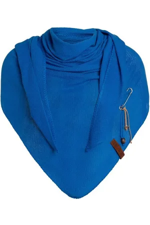 Knit Factory Schal Lola Dreiecksschals 190x85 cm Glatt Dunkelblau, (1-St), Schal Strickschal Umhängetuch Tuch Strickware - Verkäufer: Bettklusiv GmbH