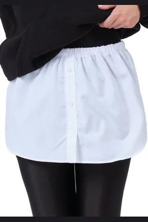 Blackrock Unterrock Damen Blusenrock Saum Verlängerung (1-tlg) mit Elastikbund, in Unifarbe mini Rock - Verkäufer: BR-Commerce