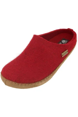 Haflinger Emils Toffel Filzpantoffel Hausschuh mit Ledersohle Unisex Hausschuh - Verkäufer: Natural Slipper