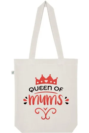 Youth Designz Tragetasche "Queen Of Mums" Jutebeutel Tasche Lange Henkel, mit trendigem Print - Verkäufer: EmDa Trading GmbH