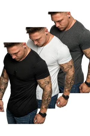 amaci T-Shirt 3. TACOMA 3er-Pack T-Shirts (3er-Pack) Herren Basic Oversize T-Shirt mit Rundhalsausschnitt - Verkäufer: