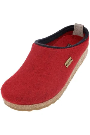Haflinger Grizzly Kris Filzclog aus reinem Wollfilz Hausschuh - Verkäufer: Natural Slipper