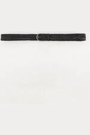 Ulla Popken Hüftgürtel Ledergürtel geflochten Metallic-Schließe - Verkäufer: Popken Fashion Group
