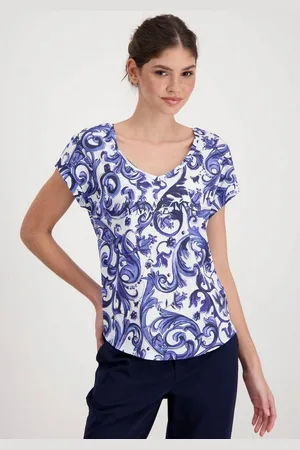 monari Rundhalsshirt mit Alloverprint