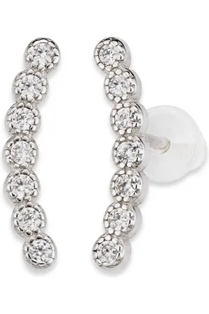 Bruno Banani Paar Ohrstecker Schmuck Geschenk Silber 925 Ohrschmuck Ohrringe Ear Climber, mit Zirkonia (synth)