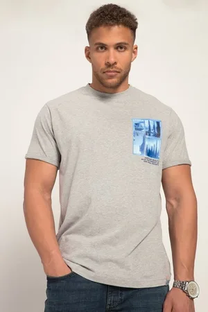 STHUGE T-Shirt T-Shirt Halbarm Rundhals Print bis 8 XL - Verkäufer: Popken Fashion Group