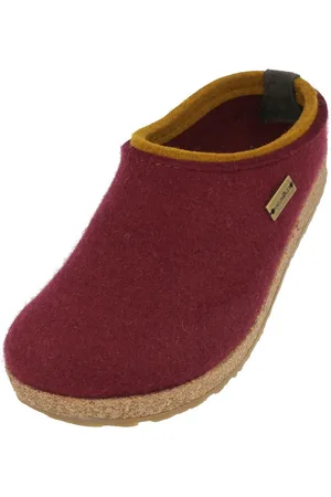 Haflinger Grizzly Kris Filzclog aus reinem Wollfilz Hausschuh - Verkäufer: Natural Slipper