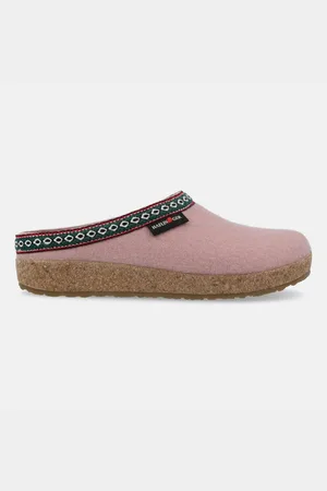 Haflinger Grizzly Franzl Filzclog aus reinem Wollfilz Hausschuh - Verkäufer: Natural Slipper