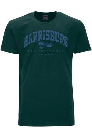 Ahorn T-Shirt HARRISBURG_ATLANTIC BLUE mit modischem Frontprint