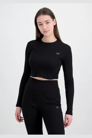 Alpha Industries Longsleeve Women - Longsleeves X-Fit Rib LS C Women