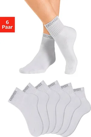 CHIEMSEE Kurzsocken (Packung, 6-Paar) mit eingestricktem Markennamen