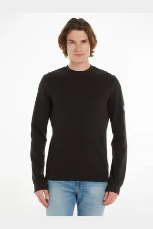Calvin Klein Langarmshirt BADGE WAFFLE LS TEE mit Logopatch