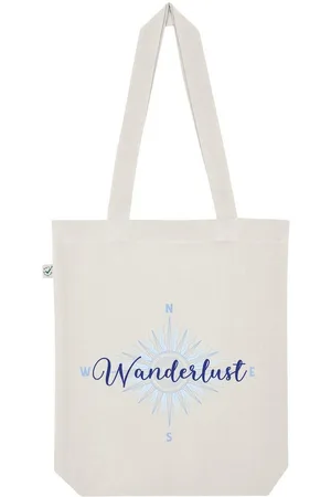 Youth Designz Tragetasche Wamderlust Jutebeutel Tasche Lange Henkel, mit trendigem Print - Verkäufer: EmDa Trading GmbH