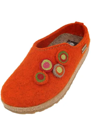 Haflinger Grizzly Kanon Filzclog aus reinem Wollfilz Unisex Hausschuh - Verkäufer: Natural Slipper